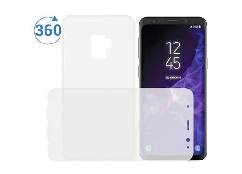 Ksix Flex Cover 360 - Beschermhoes voor mobiele telefoon - thermoplastic polyurethaan (TPU) - voor Samsung Galaxy S9