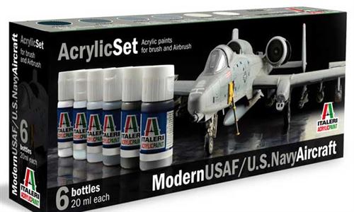 Set Peintures Avions US Modernes Italeri