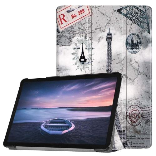 Galaxy Tab S4 10.5 / T835 Housse Etui Cuir Pu Tour Eiffel Als89612