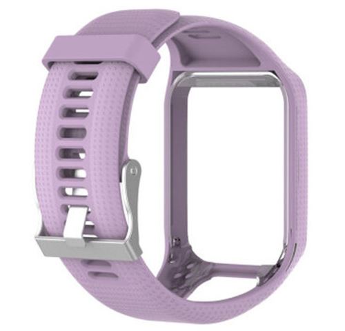 Bracelet en silicone pour TomTom Spark Runner 2/3 Golfer2 - Violet clair