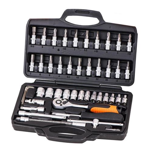 Coffret de Cliquet et douilles 1/4 Lot de 46 pièces HobbyTech