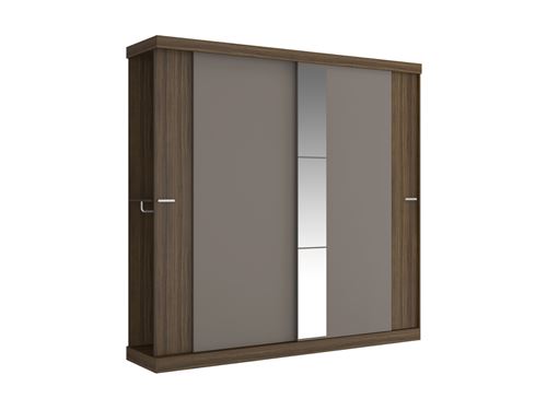 Armoire Adalrik 2 Portes Coulissantes Avec Miroir L231cm