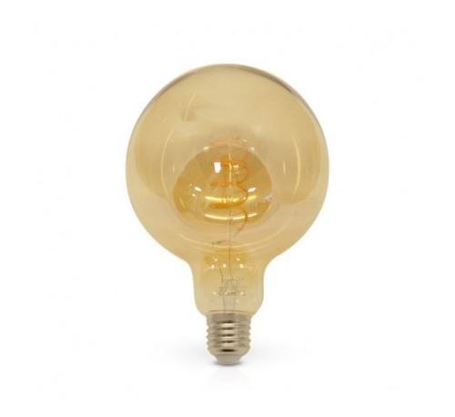 Ampoule LED à filament COB - E27 G125 - 4W - 2700°K - Non dimmable