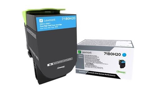 Lexmark 71B0H20 Toner laser Cyan cartouche toner et laser - Cartouches toner et laser (Toner laser, Cyan, 1 pièce(s))