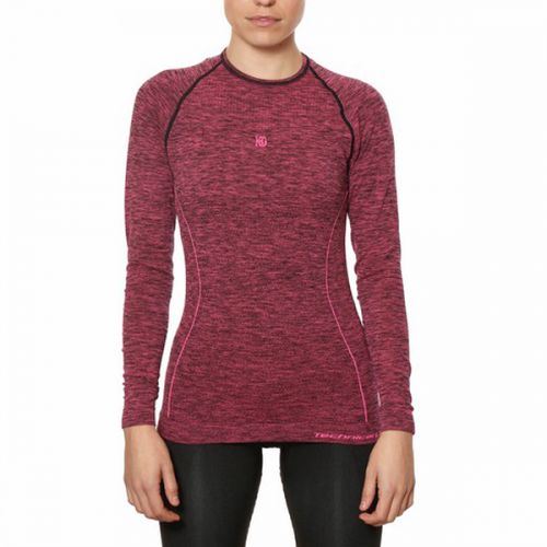 T-shirt Thermique pour Femme Sport Hg Hg-8052 Noir Magenta - XS