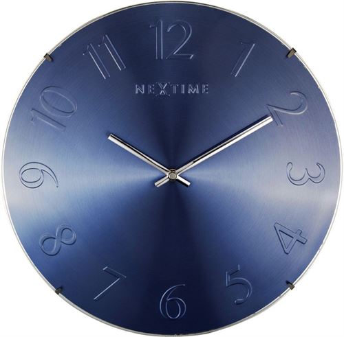 NeXtime NE-3236BL Horloge murale Ã ~ 35 Dome Glass Blue