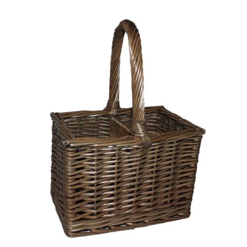 Wicker Willow Antique Wash 2 Bouteille de vin Porte