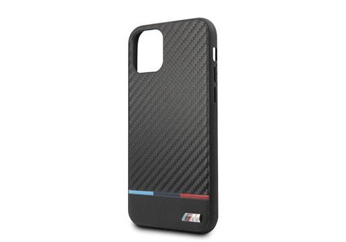 Coque BMW M Carbon Tricolore pour iPhone 11 Pro noir