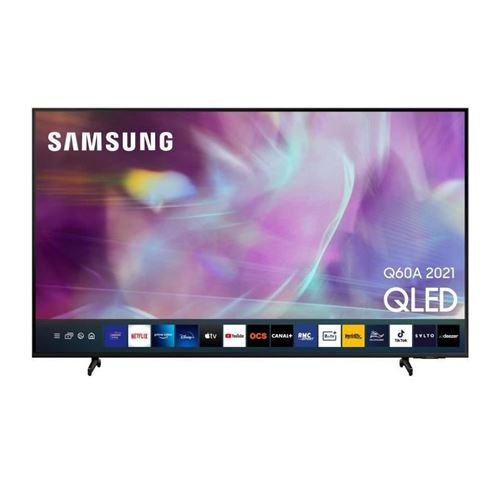 Samsung QE43Q60AAU - 43 diagonale klasse Q60A Series led-achtergrondverlichting lcd-tv - QLED - Smart TV - Tizen OS - 4K UHD (2160p) 3840 x 2160 - HDR - Quantum Dot, dubbele led - zwart