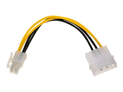 Akyga - Adaptateur secteur - alimentation interne 4 broches (12 V) (F) pour ATX12V 4 broches (M) - 15 cm