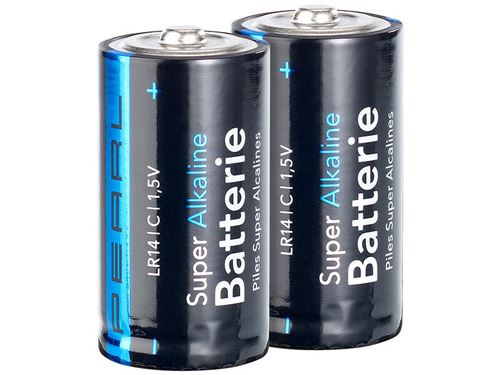 Pearl : Piles Baby 1,5V Typ C super alcalines, pack de 2
