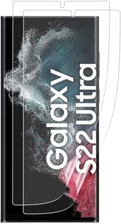 2 x Film Hydrogel Vitre Protection écran Samsung Galaxy S22 Ultra