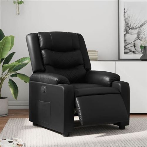 Non Communiqué Noir Vidaxl Fauteuil Électrique Réglable Similicuir