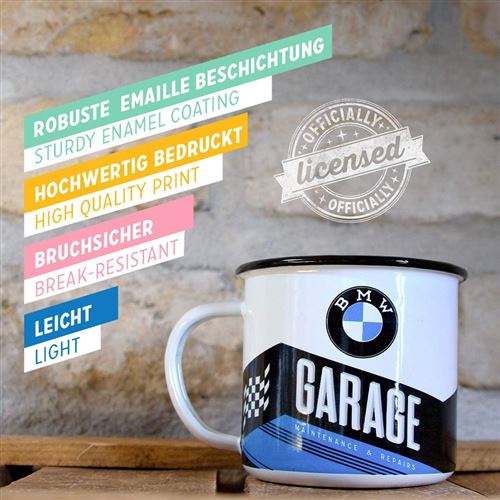 Nostalgic Art - Mug publicitaire en métal émaillé 360 ml BMW - Garage -  Tasse et Mugs - Achat & prix