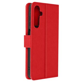 Étui pour Samsung Galaxy A05s Portefeuille et Support Vidéo Avizar Rouge - 1