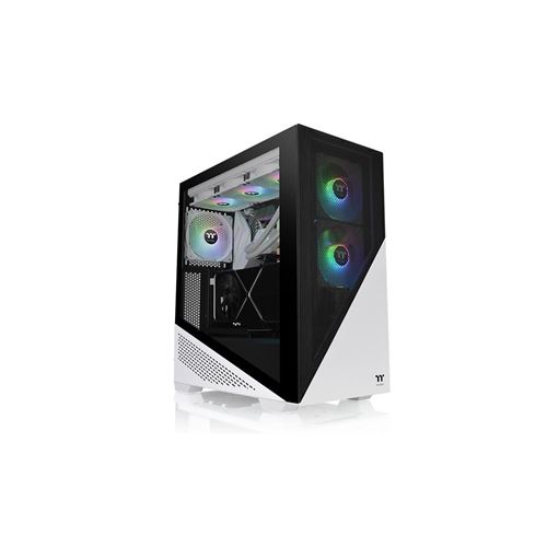 Non Communiqué Blanc Thermaltake Divider 370 Tg Snow Argb - Mid Tower - Atx Étendu - Panneau Latéral Fenêtré (Verre Trempé) - Pas D'alimentation (Ps/2) - Usb/Audio