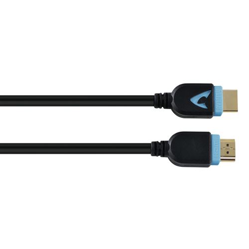 Câble HDMI™ grde vit ., connecteur mâle - mâle, doré, Ethernet, 0,75 m