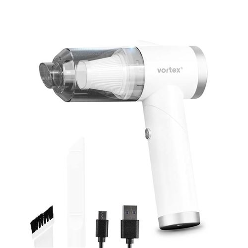 Non Communiqué Blanc Aspirateur A Main Sans Fil Pliable Eclairage Led Crc90 Vortex