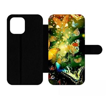 Coque Wildflower IPhone 13 Pro Max – Verte, Fleurs Et Papillons, édition Limitée