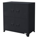 ML-Design Armoire de Classement Anthracite, 75x40x80,5 cm, Acier, Armoire de Bureau sur 4