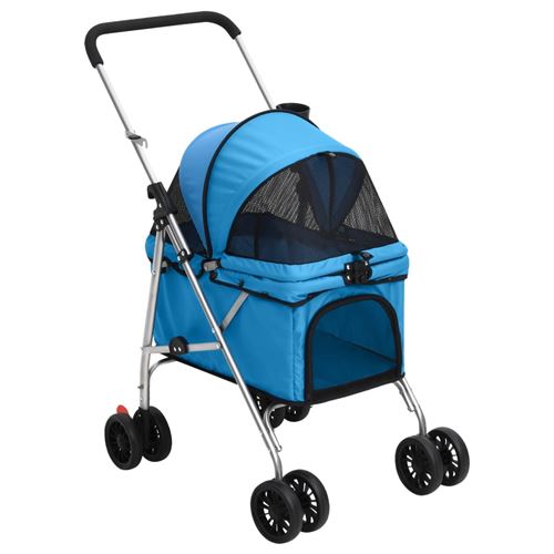 Non Communiqué Bleu Vidaxl Hondenwagen Inklapbaar 76X50x100 Cm Oxford Stof Blauw172200 - Image 1