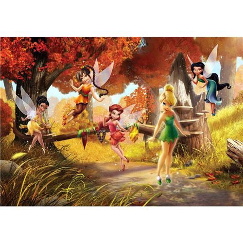 AG ART Poster géant XXL La Forêt d’Automne Disney Fairies Fée Clochette 360x270 cm