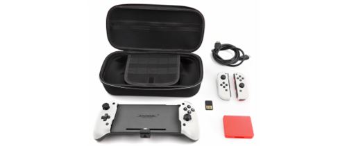 GANGXUN TNS-1201 Kit Switch : Étui + Manette Pro + Boîtier 8-en-1 | Gyro 6A, Touches Interchangeables | Switch/OLED
