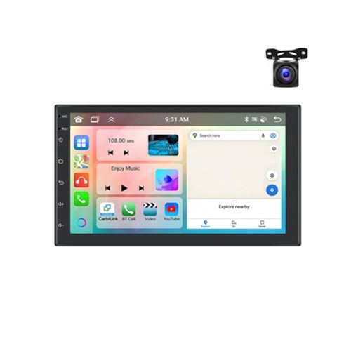 Autoradio Android 13 Écran 10.1 Pouces CarPlay GPS WiFi Bluetooth Puissant YONIS