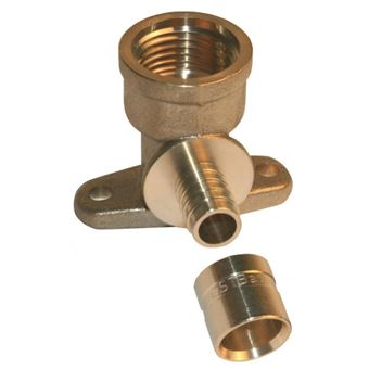 Applique Robinet Murale Avec écrou - F 15x21 - Chromé