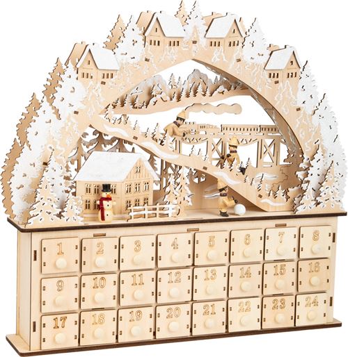 Non Communiqué Beige Calendrier De L'avent Plaisir Du Ski