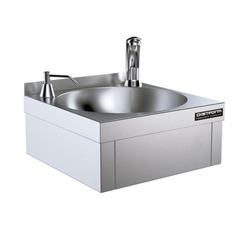 Lave-mains sur piètement 400x440x850 avec robinet à bec pivotant- DISTFORM - F0251000