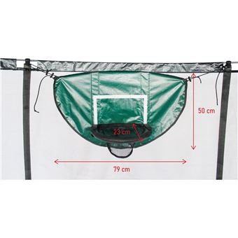 Kit De Panier De Basket Pour Trampoline – PVC Bleu, 4 Balles + Pompe Incluses – Sécurisé Et Facile à Monter