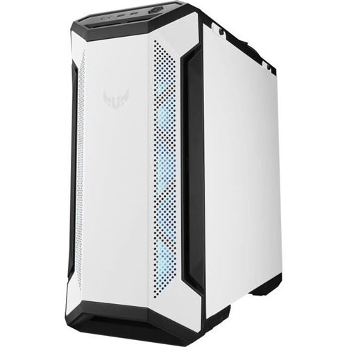 ASUS TUF Gaming GT501 - White Edition - towermodel - ATX - zijpaneel met raam (gehard glas) - geen voeding - wit - USB/Audio