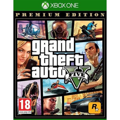 Jeu Vidéo - Rockstar - Grand Theft Auto V Premium Edition - Noir - 18 Ans - Mixte