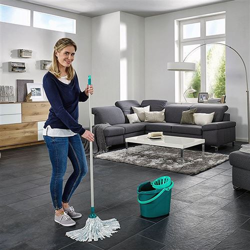 1 Set Utile Nettoyage Mop Non Lavage des mains Mop Accessoires de nettoyage  ménager Outil de nettoyage de sol pour la maison (mop et seau chacun 1 Pc)