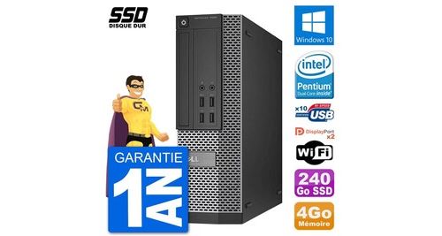 Pc dell optiplex 7020 sff intel g3220 ram 4go ssd 240go windows 10 wifi