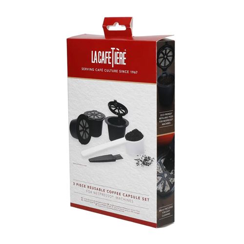 La Cafetiere Lot De 3 Capsules Réutilisables Pour La Machine Nespresso - La Cafetie - Image 3