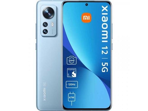 SmartPhone Xiaomi 12 6.2 FHD+ Qualcomm Snapdragon 8 Gen 1 8Go 256Go Andriod 12 Bleu