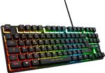 THE G-LAB Keyz CAESIUM TKL Clavier Gamer TKL 87 Touches Filaire USB AZERTY Français, Rétro-Éclairage LED Multicolore - Clavier Gaming Compact sans Pavé Numérique pour PC/PS4/PS5/Xbox - NOUVEAU 2022