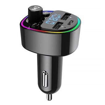 Transmetteur FM Bluetooth 5.0 Chargeur de voiture Double USB