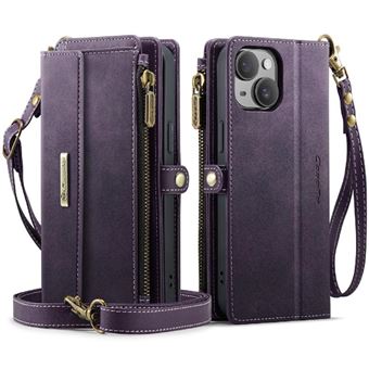 Coque Portefeuille Odeydo Pour Xiaomi 14T Pro - Cuir Violet 3D Avec Fente Carte - Neuf