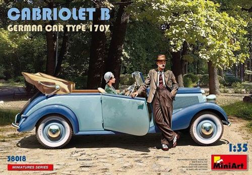 MINI ART 38018 1/35 Cabriolet B Allemand Car Type 170V - Image 4