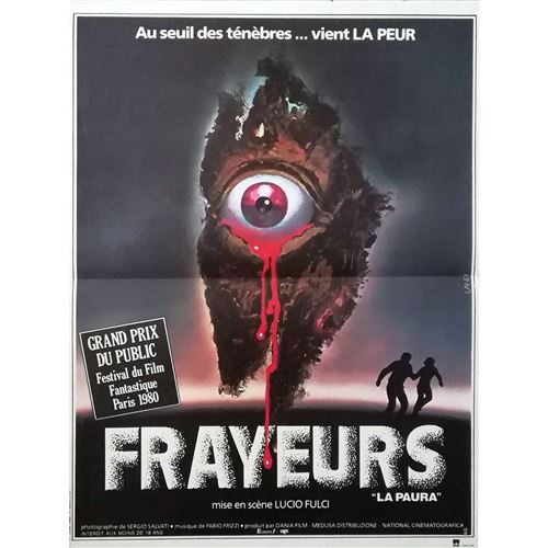 Affiche de Cinéma Originale - Frayeurs - 1980 - La Paura - Lucio Fulci - 40x60cm