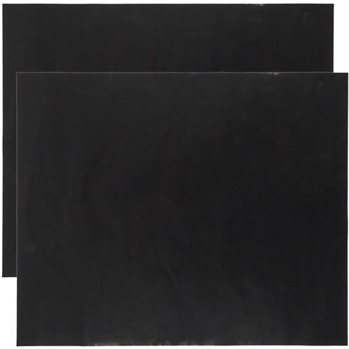 Feuille de cuisson r&eacute;utilisable pour barbecue et four - Noir