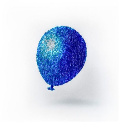 Glänzender Ballon, Perlenstickset - Miniart Crafts