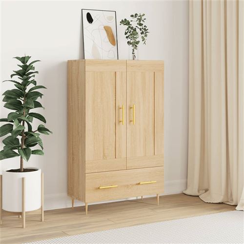 VIDAXL - Buffet Haut - Chêne - Moderne - Image 3
