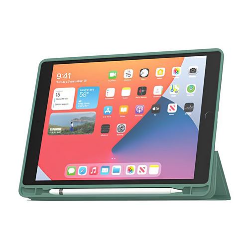 Folio SlimSkin MW pour iPad 10.2 7ème génération 8ème génération 9ème génération 2019 2020 et 2021 Vert
