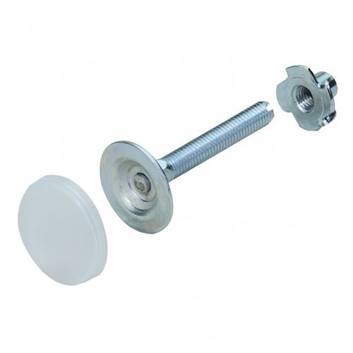 HETTICH - Vis de réglage avec écrou - Acier zingué - 60 mm - Lot de 2 - Image 3