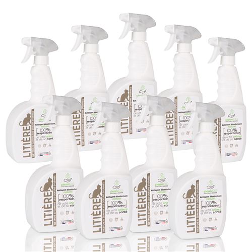 Nettoyant Liquide Clean100 Blanc 750ml X9 Litière Chat