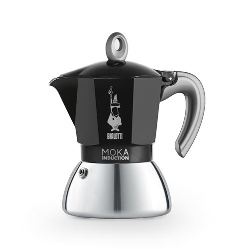 Cafetière italienne Moka induction 4 tasses noir - Bialetti - Noir - Aluminium